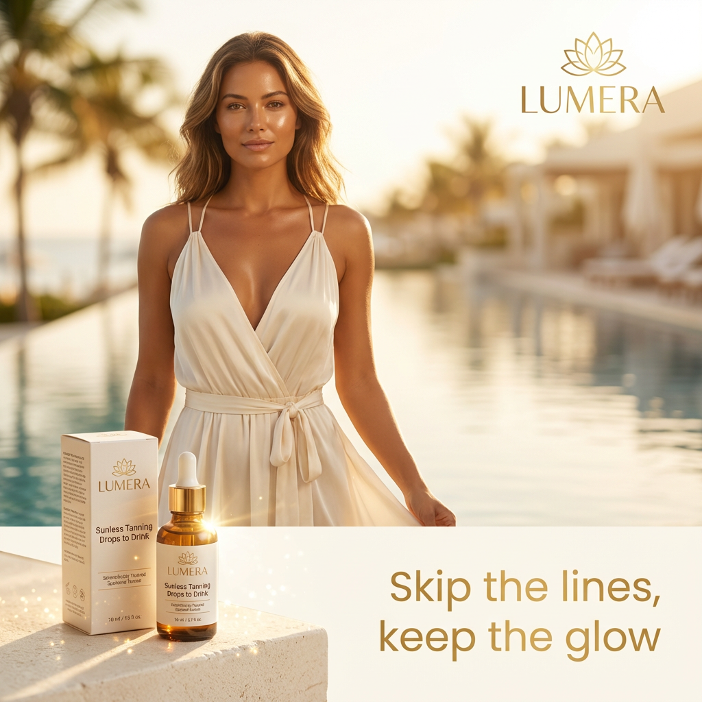 Lumera GoldenGlow™ Drops. Sunless Tanning Oral Supplement