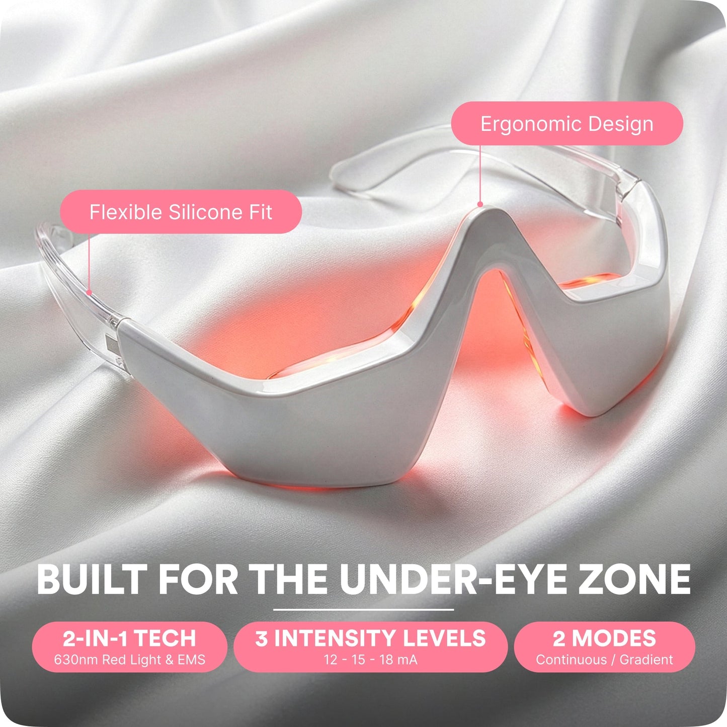 EyeNova™ 2-in-1 Red Light Therapy + EMS Eye Device