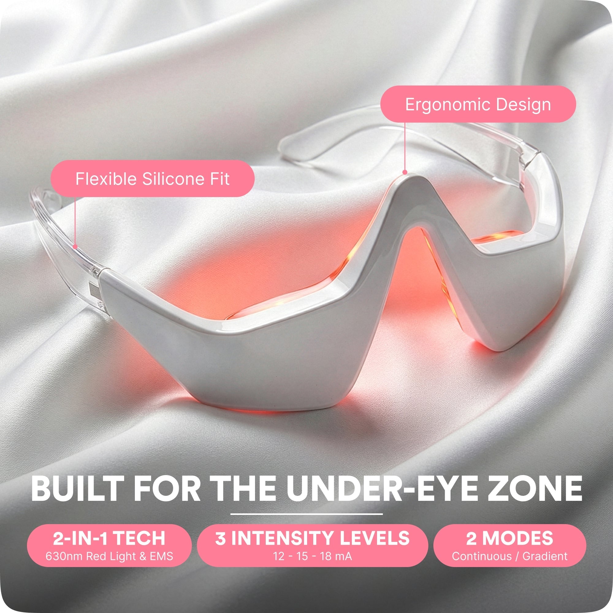 EyeNova™ 2-in-1 Red Light Therapy + EMS Eye Device