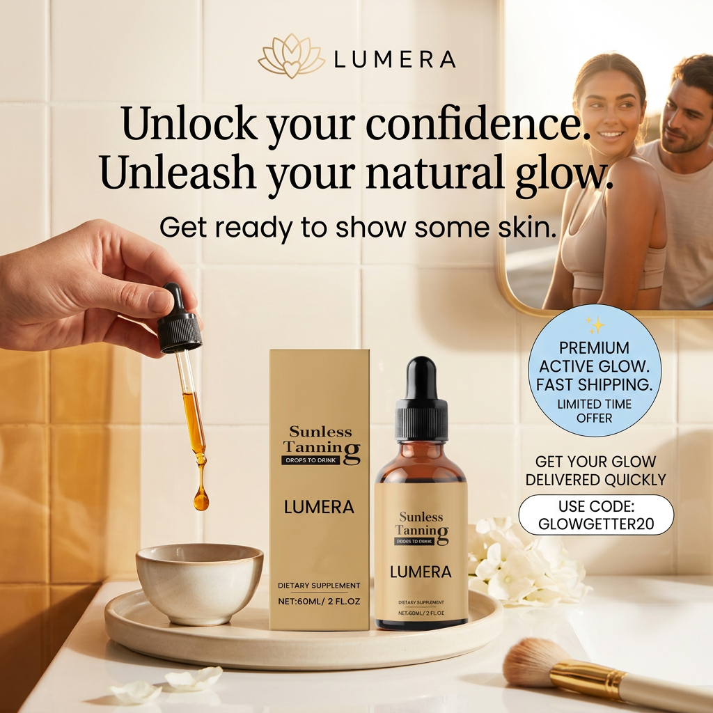 Lumera GoldenGlow™ Drops. Sunless Tanning Oral Supplement