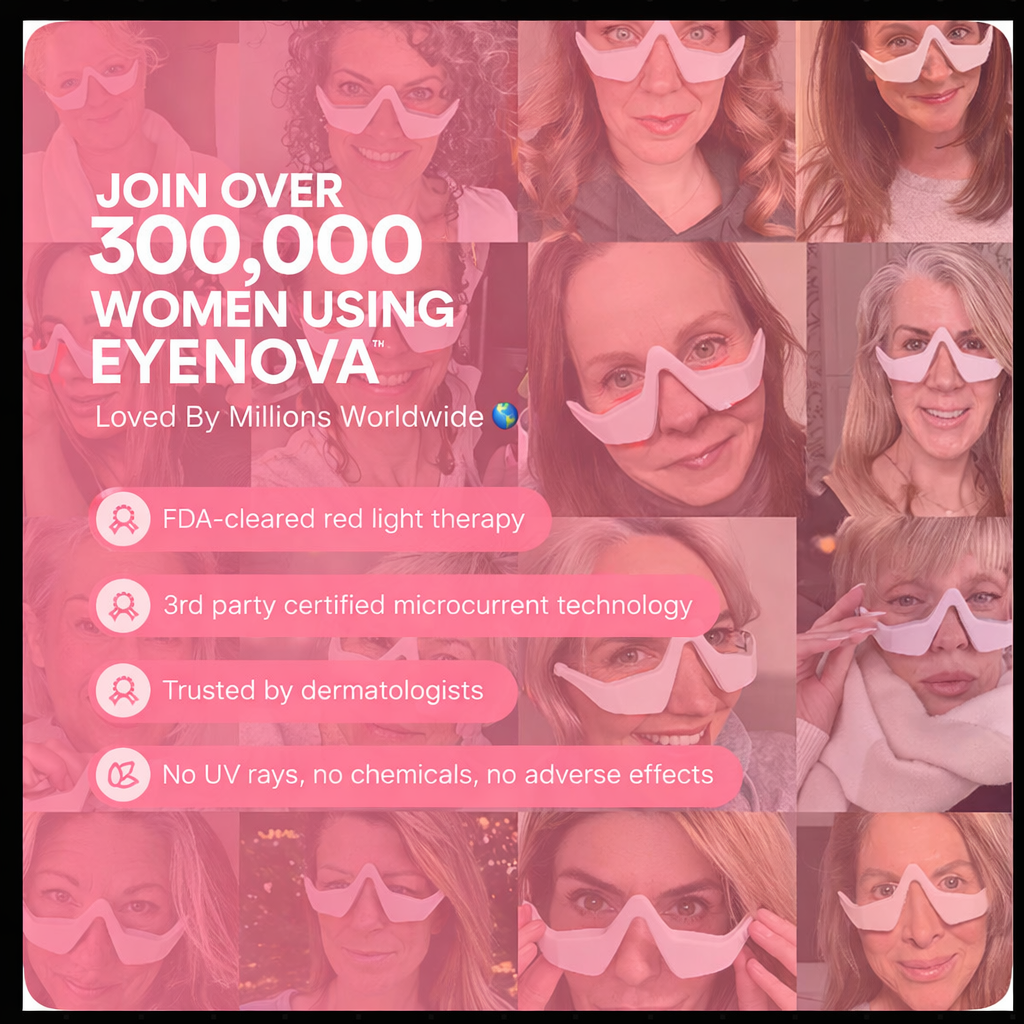 EyeNova™ 2-in-1 Red Light Therapy + EMS Eye Device